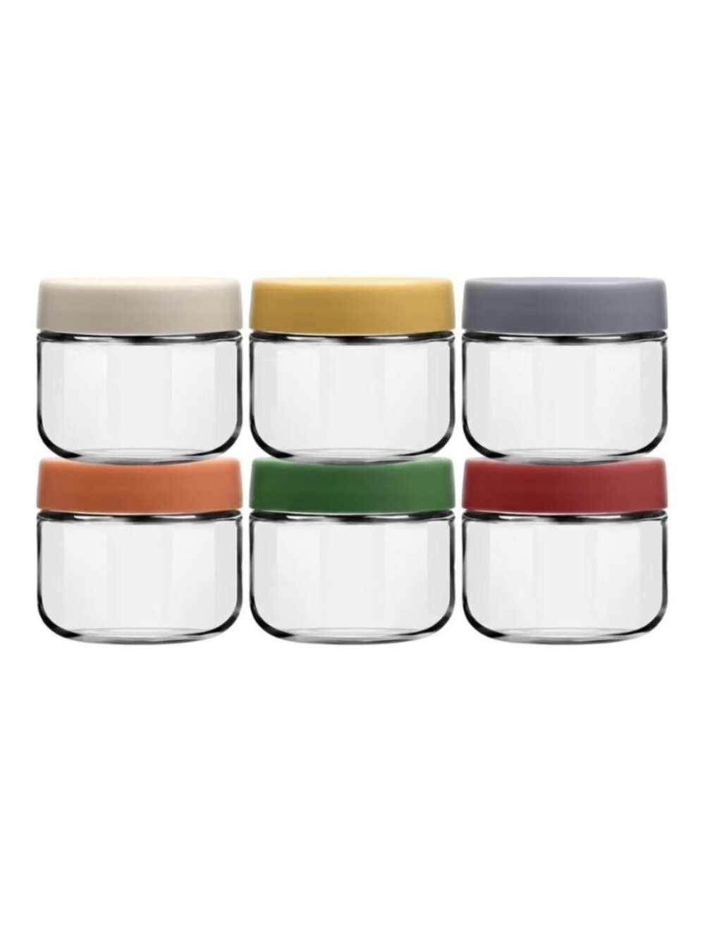 8oz Glass Jars with Lids Airtight Seal 6-Pack Small Food Containers for Snacks